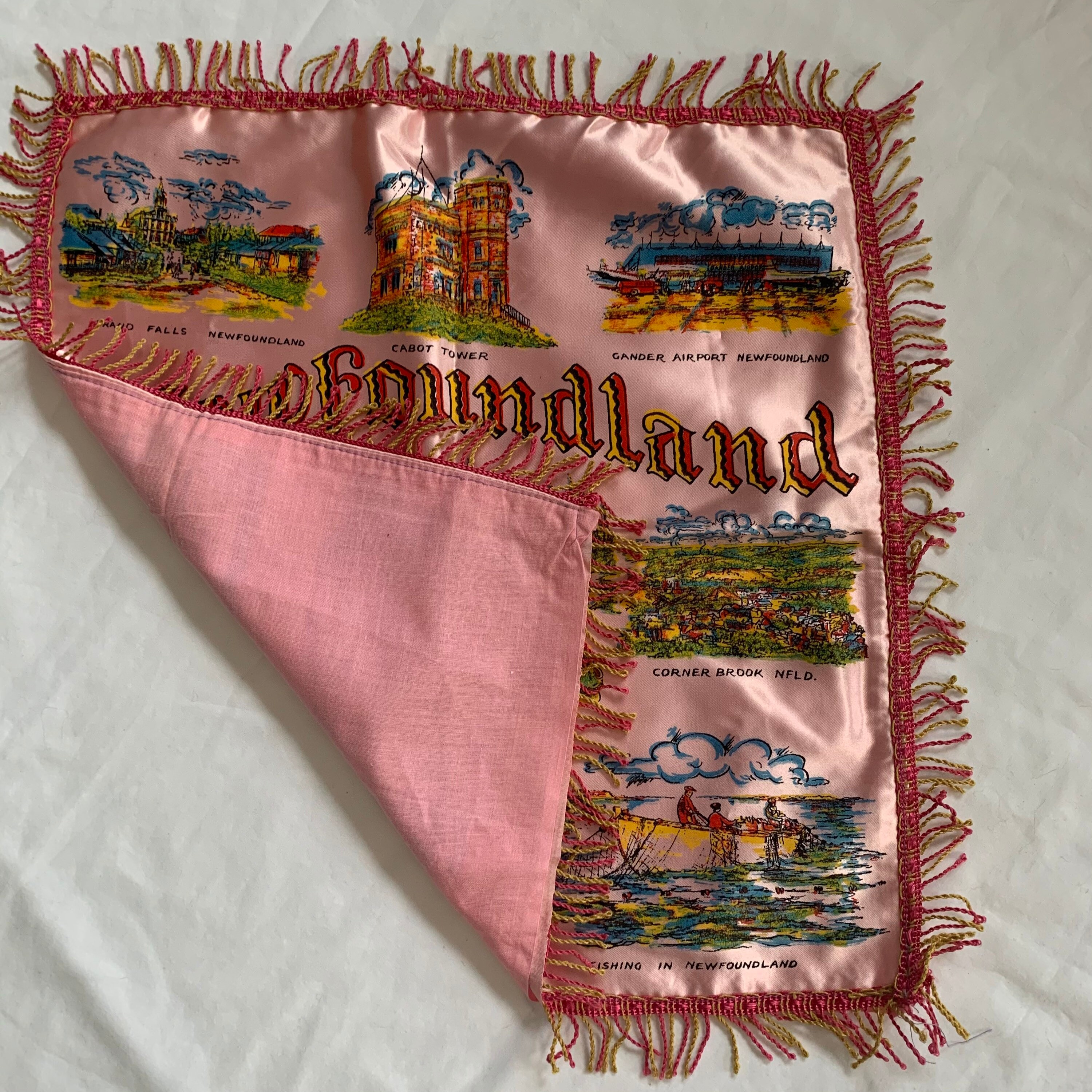 Vintage Satin Pillow Cover Fringed Pillowcase Large Etsy UK