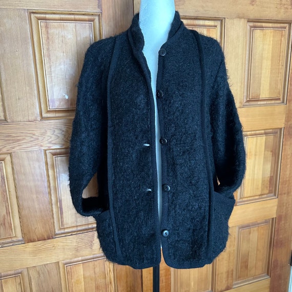 Scottish Mohair jacket Cardigan, Fuzzy texture , … - image 5
