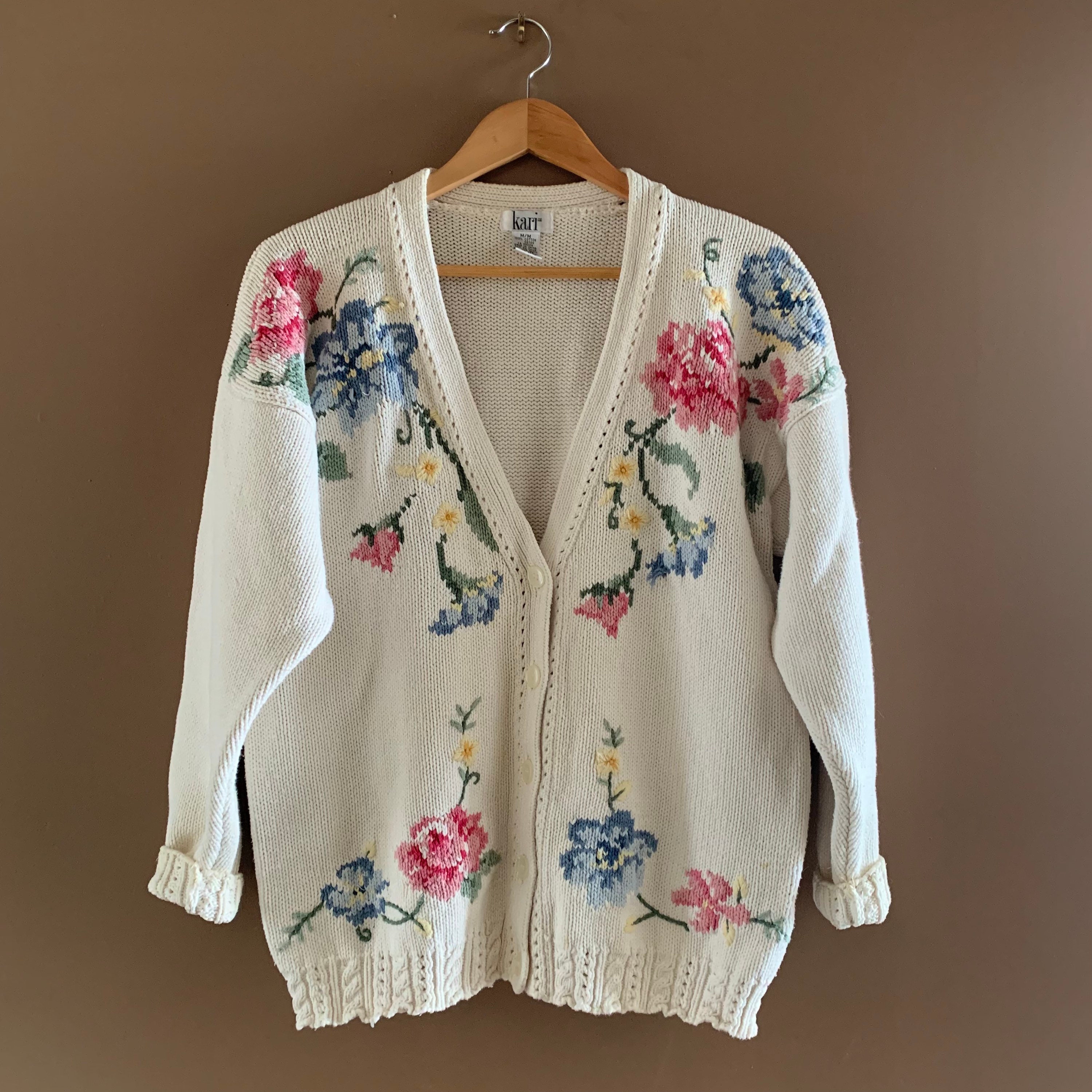 DAIRIKU FlowerCrossEmbroideryCardigan | centroclinicoaveiro.pt