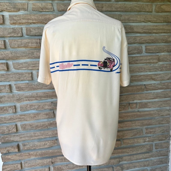 Vintage 50s mens shirt, Dennis Hommes France, mid… - image 1