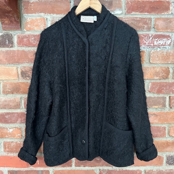 Scottish Mohair jacket Cardigan, Fuzzy texture , … - image 2