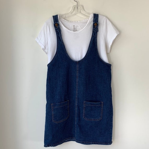 sleeveless overall pinafore sundress