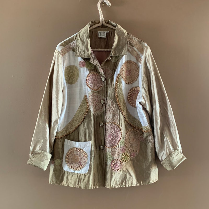 Gray Beaded Academy Jacket Set-Up