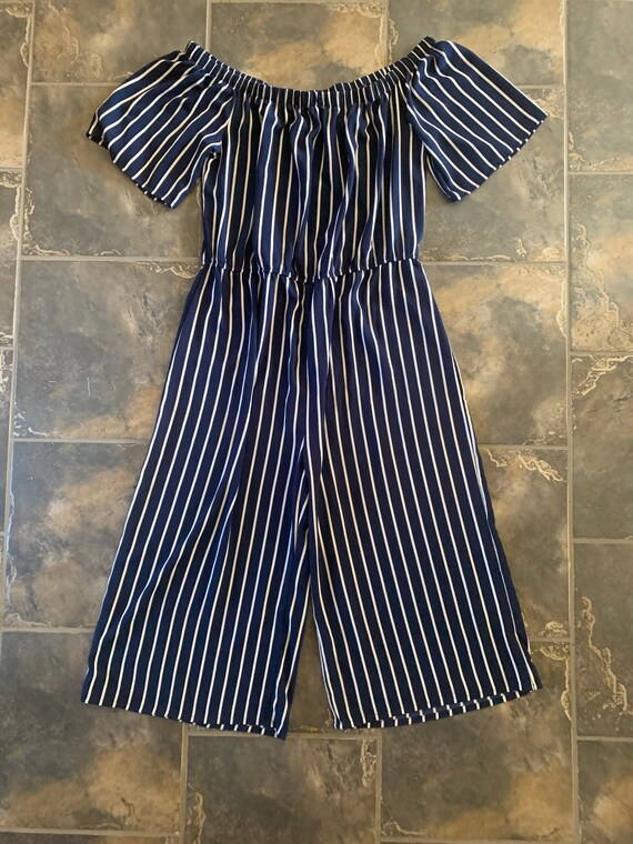 NAUTICAL BREEZE STRIPE WOVEN JUMPSUIT main image 0