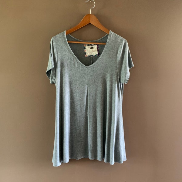 Grey Tunic Top - Etsy