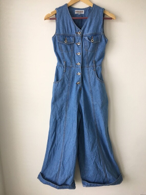 vintage denim jumpsuit