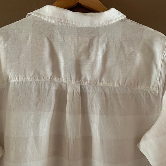 Linen Pocket shirt, Casual long Loose fit Blouse,… - image 4