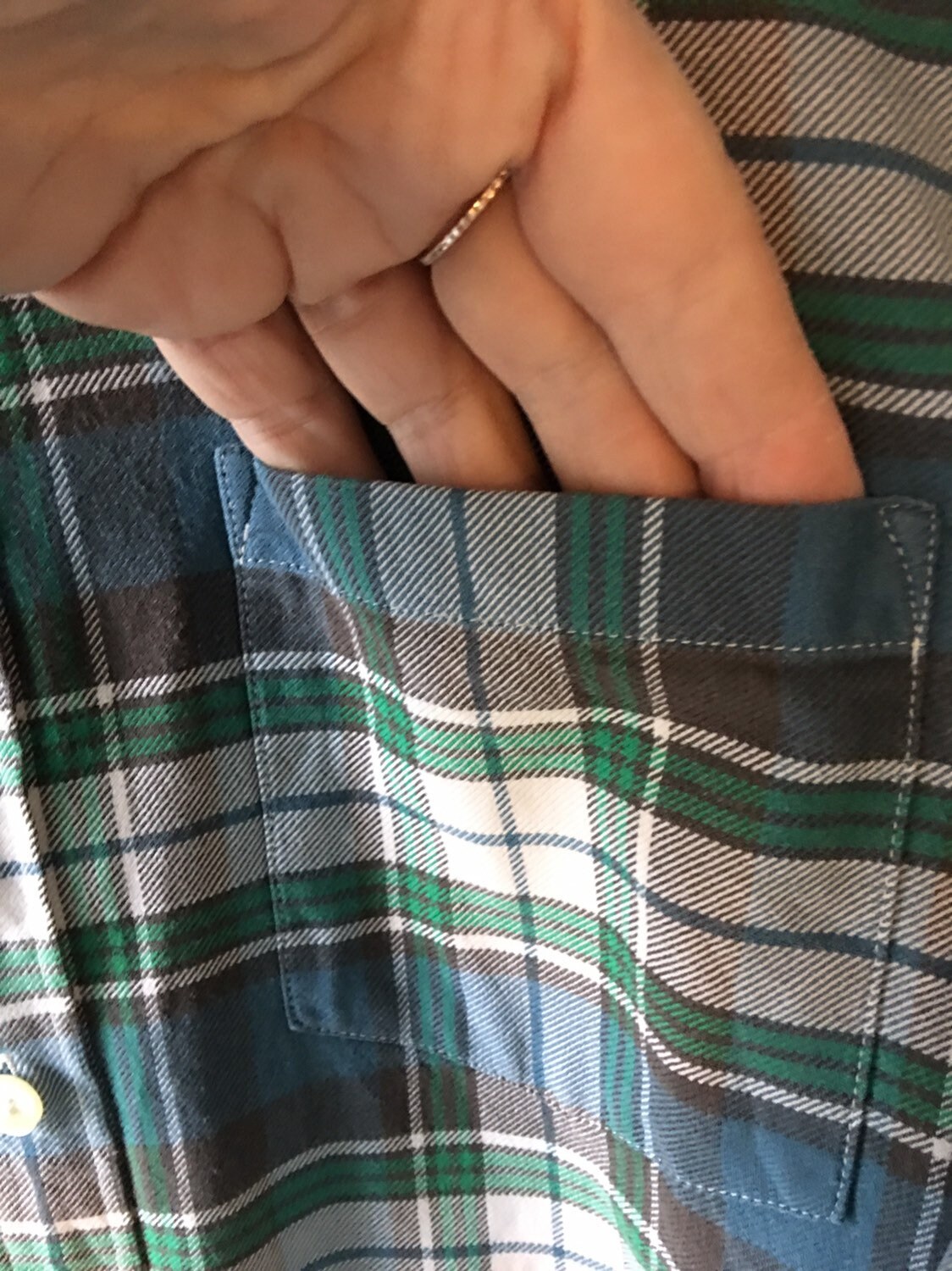 Chemise J Crew à Carreaux Bleu Et Vert - Taille XS Slim Fit, 100% Coton, Manches Longues, Très Bon état