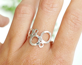 Sterling silver Awa bubble ring