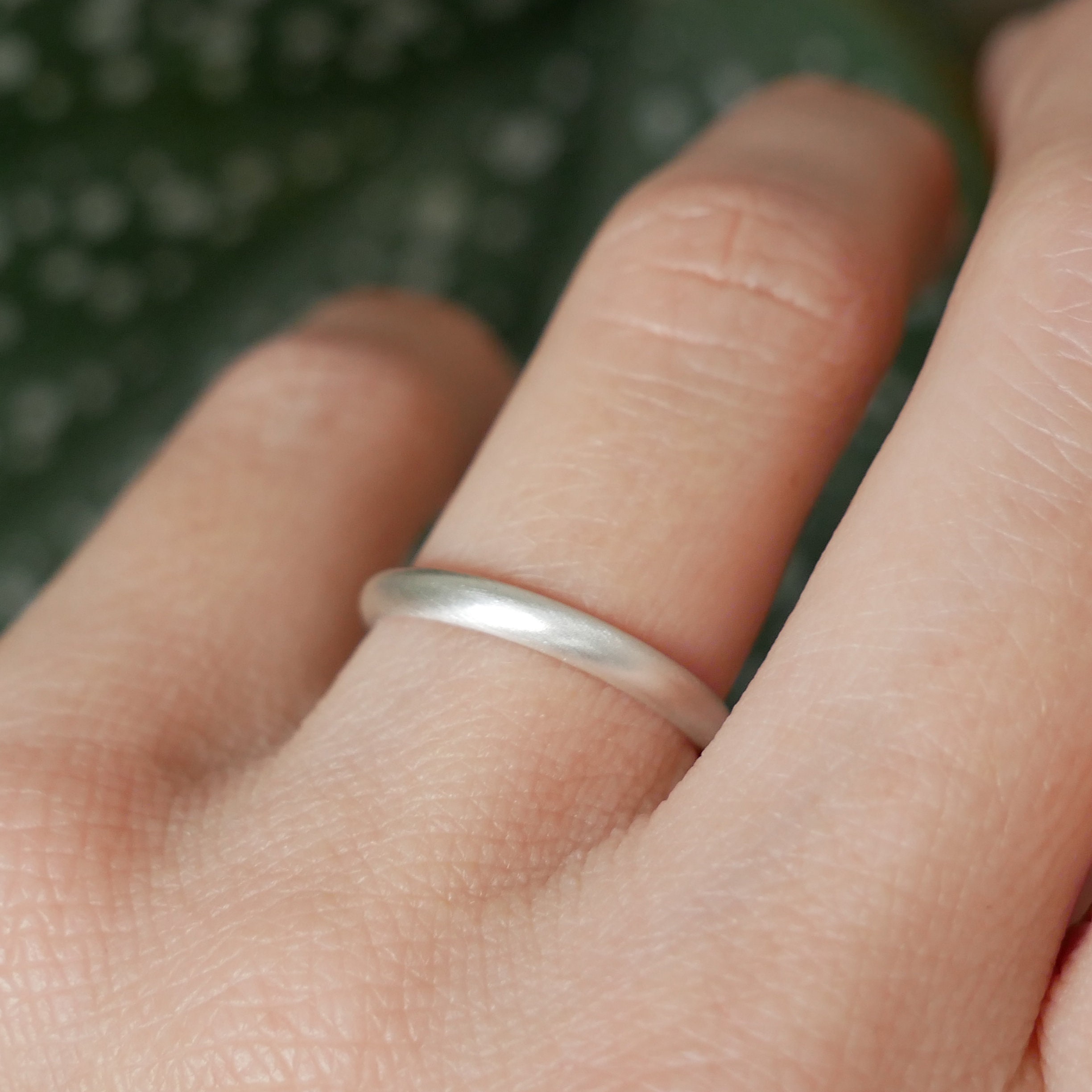 Bague Jonc En Argent Massif 925 - Anneau Simple - D&F - Occasion