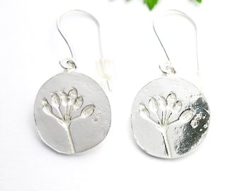 Herbarium sterling silver earrings