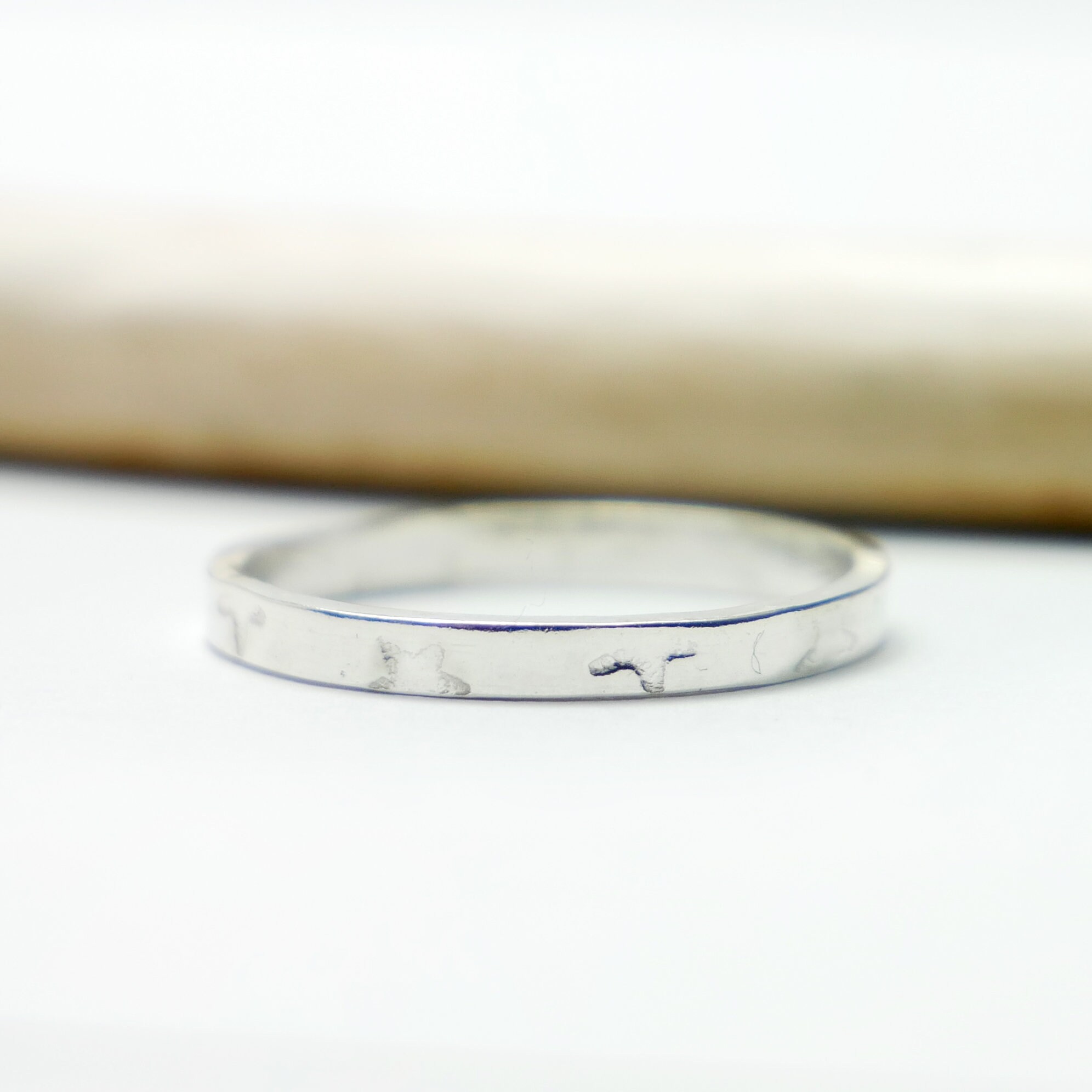 Ancienne Bague En Argent Massif 925 Jonc Alliance Anneaux Créateur étoile