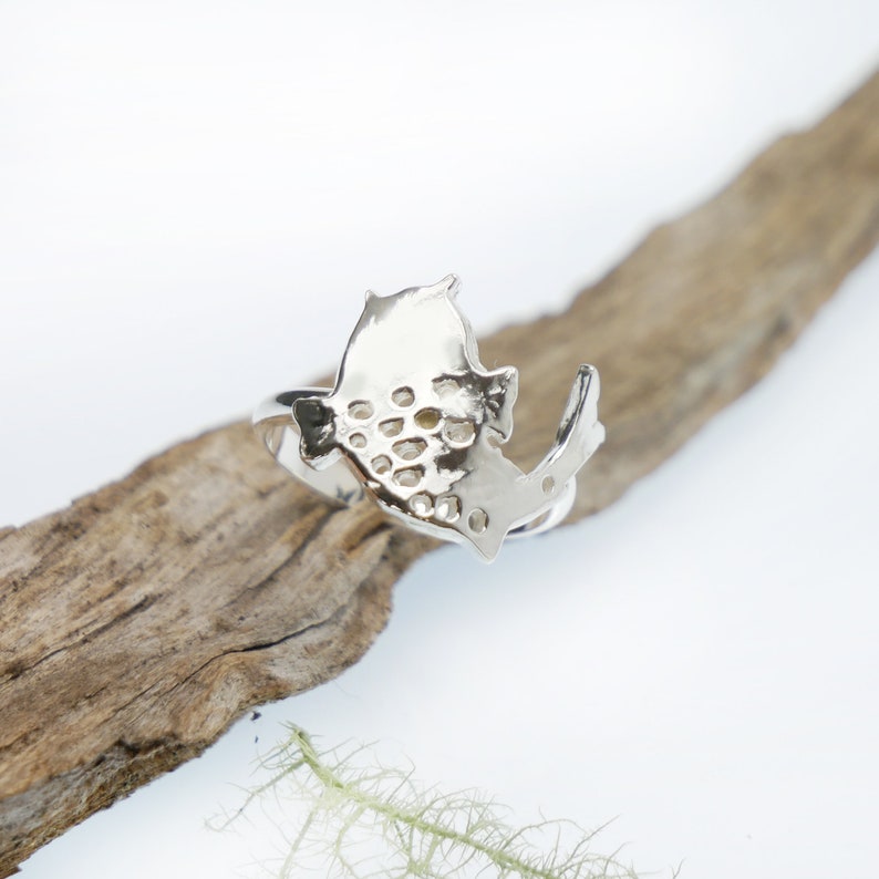 Sterling silver Koi carp ring, Japanese carp ring, Japanese fish lucky ring, handmade koi carp alliance in France image 3