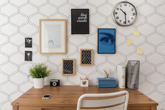 Dotframe Allover Contemporary Stencil Large Wall - Contemporary Stencils For Walls Dotframe Allover Contemporary Stencil Large Wall - Contemporary Stencils For Walls