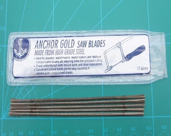 Jewellers Saw Blades Packs 144 Blades Size 1/0 to size 6/0 For Piercing and Fret Saw Frames