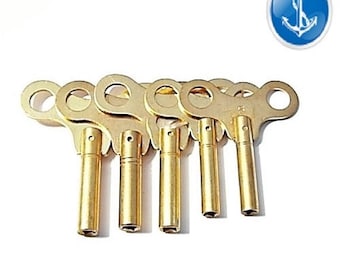 Mantel & Wall Clock Keys Set of 5 Keys Numbers 5-6-7-8-9