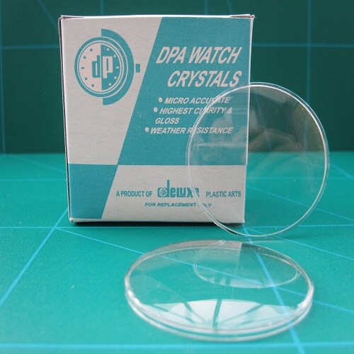 Watch Glass Acrylic Low Domed In Single Sizes from 35mm to 40mm