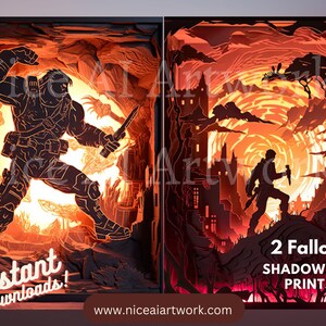 Fallout Series Box Art Prints A4 210x297mm 