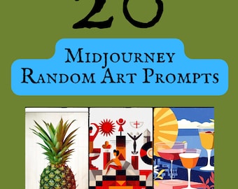 20 Midjourney Art Prompts: Timeless AI Art Creations (Digital Download)