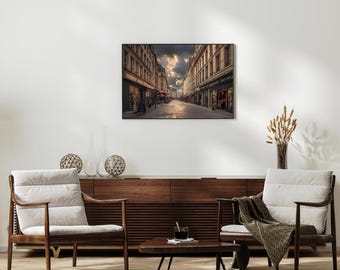Paris Street Printable: Romantic French Architecture (Digital Download)