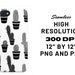 Cactus Seamless Pattern Pack, Black and White Cactus Background ...