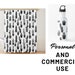 Cactus Seamless Pattern Pack, Black and White Cactus Background ...