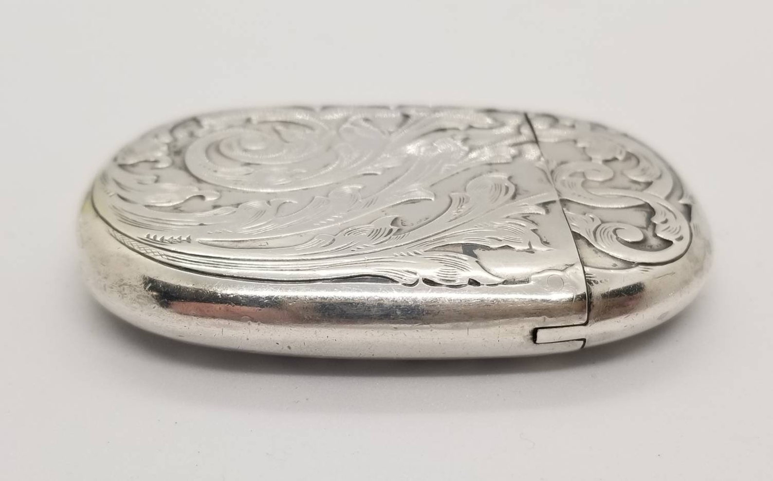 Antique Sterling Silver Lion Passant & Shield Match Safe Vesta Case - Etsy