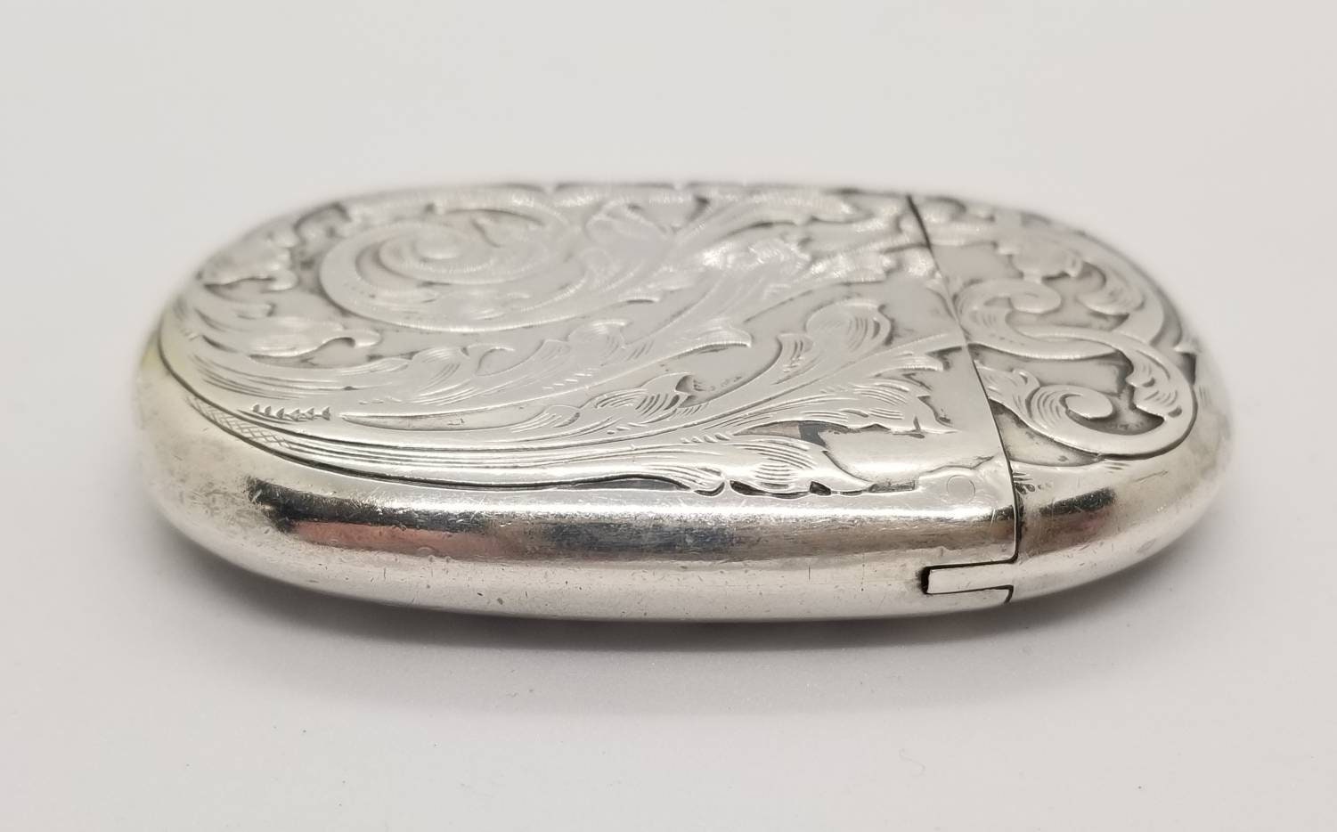 Antique Sterling Silver Lion Passant & Shield Match Safe Vesta Case - Etsy