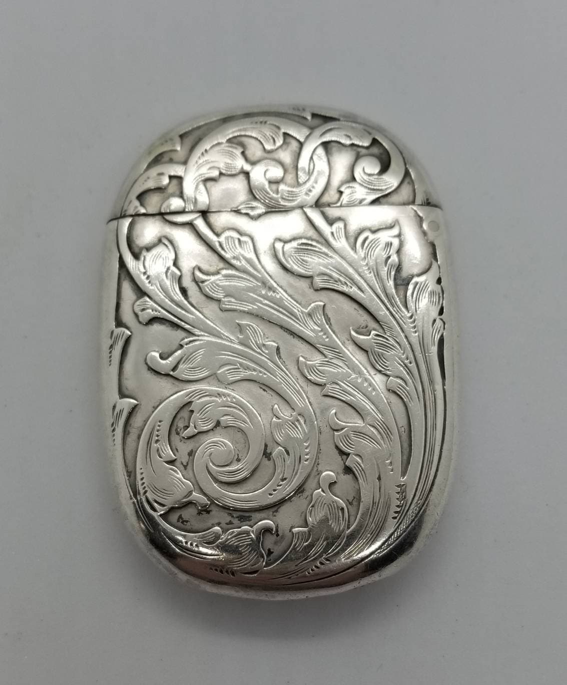 Antique Sterling Silver Lion Passant & Shield Match Safe Vesta Case - Etsy