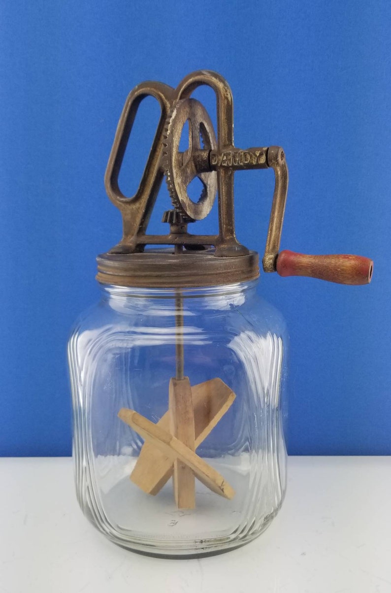 Antique Fully Functional Butter Churn Cast Iron Dandy & 1 Etsy