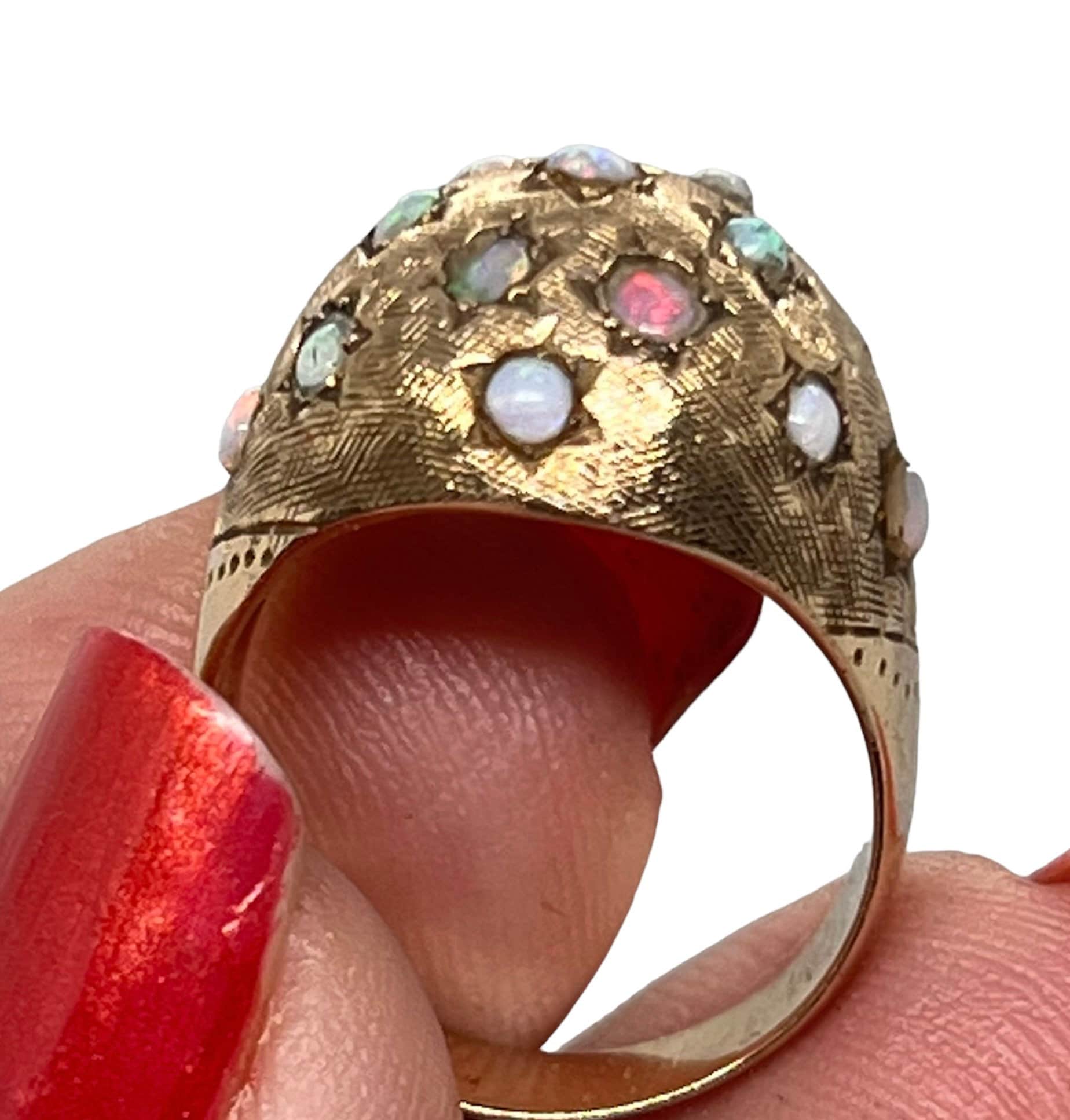 Vintage dome ring discount
