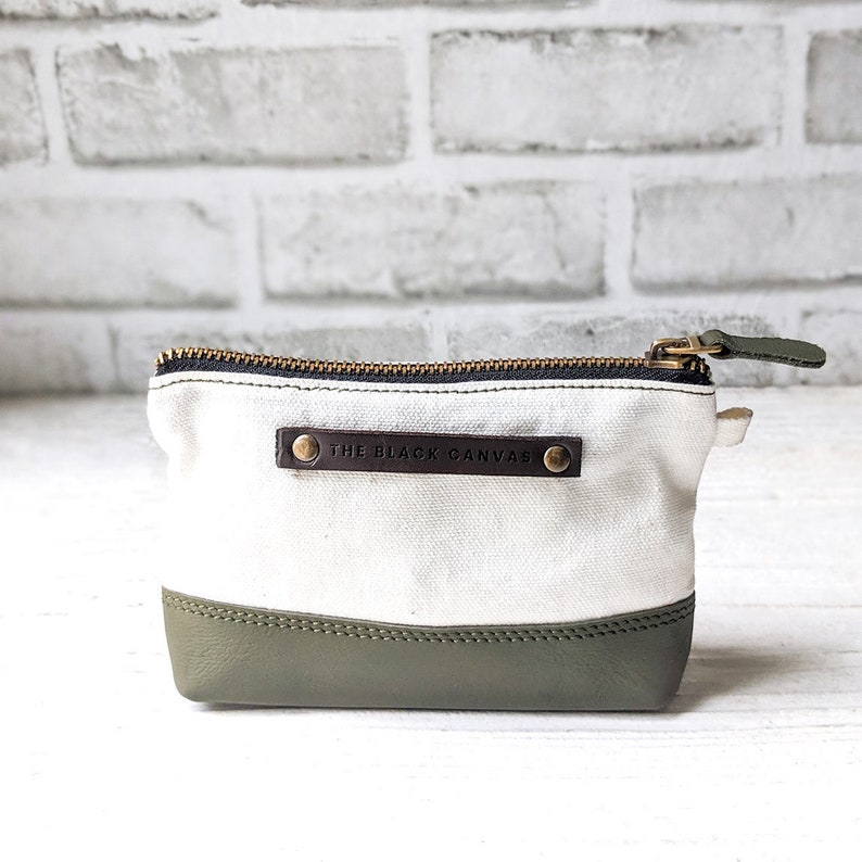 White Ranger Leather /& Canvas Pouch