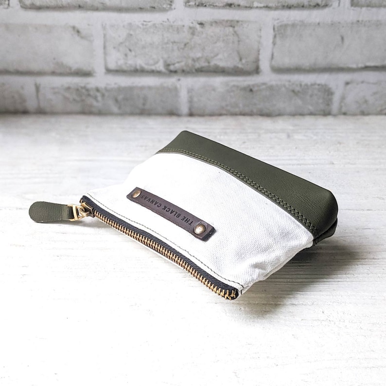 White Ranger Leather /& Canvas Pouch