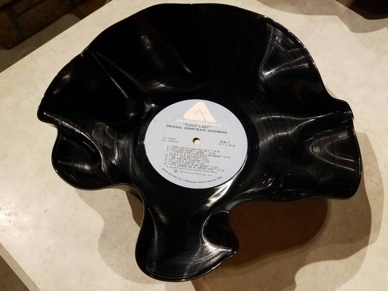 Record Bowls Decor, Set of 4, Music Theme Decor, Retro Vinyl, Wedding, Party, Home Decor image 2