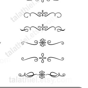 Divisores de texto svg, Divisor de remolinos, Adornos de texto, decoración de texto, Divisores Flowrish svg, Divisores clipart svg Swirl svg, Divisores de página svg