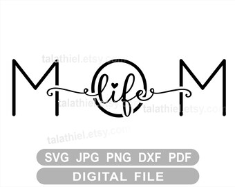 Mom Life svg, Arrow Mom svg, Mom life clipart, Mom heart life, Mother gift, T shirt Mom Life svg, Mom Life png cricut silhouette