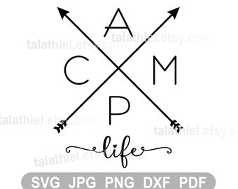 Camping life arrows SVG Camp Life SVG Camper svg Camping tshirt Camp life arrows svg