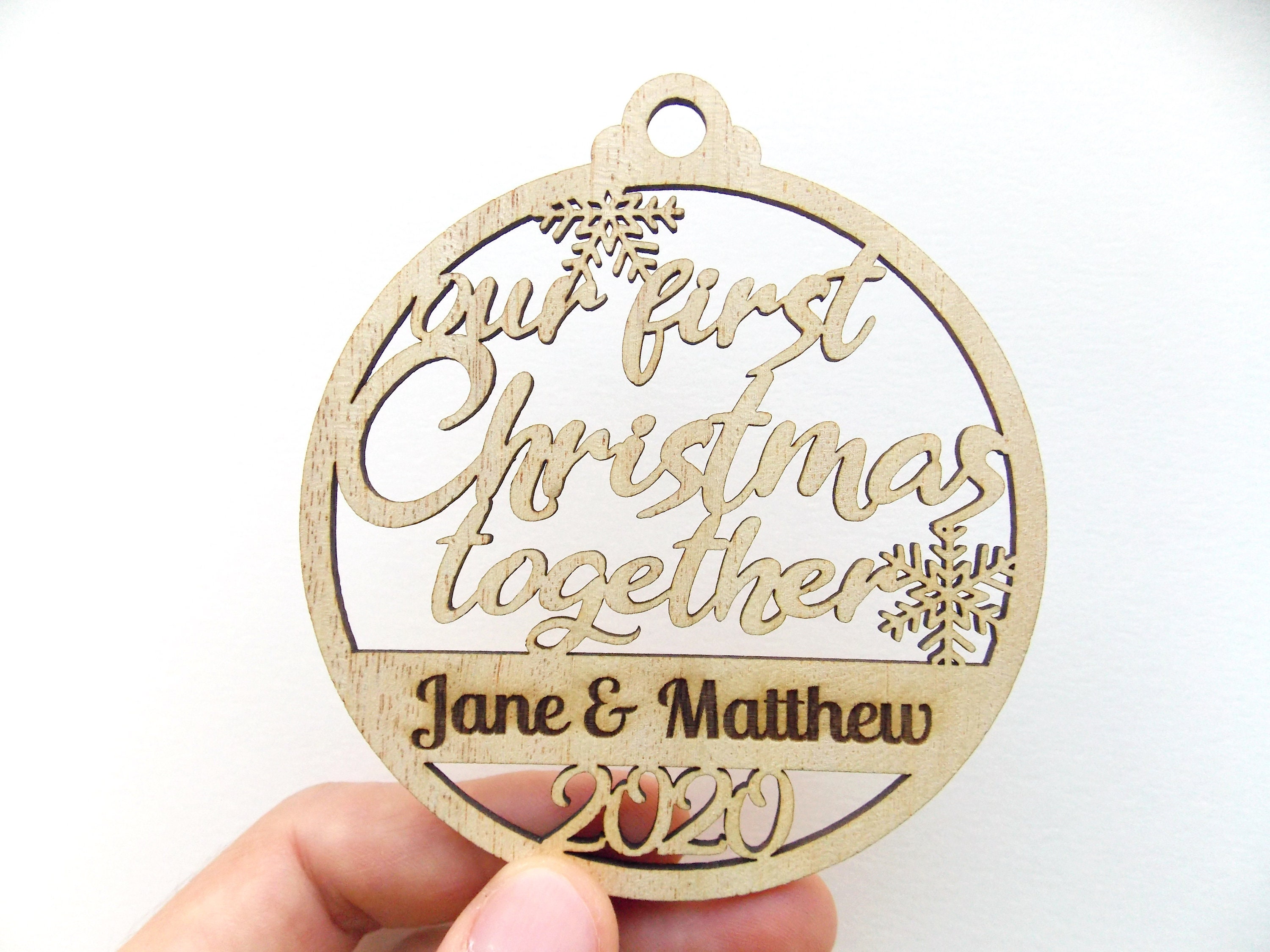 Our First Christmas 2022 Ornament SVG DXF PDF Our First  Etsy Canada