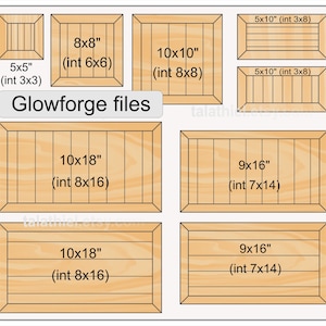 Faux Shiplap Zeichen Unterstützer mit Mitered Frames SVG für Glowforge mit zurück Rahmen Vorlage für Glowforge Muster Quadrat und Rechteck Rahmen
