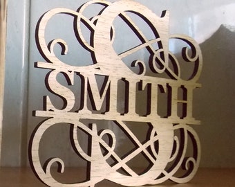 Monogramm SVG Swirl: Volles Alphabet (Digitaler Download)