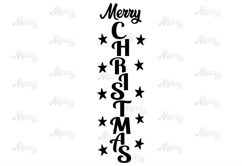 Joyeux Noël SVG Joyeux Noël signe vertical pour la porte | Etsy