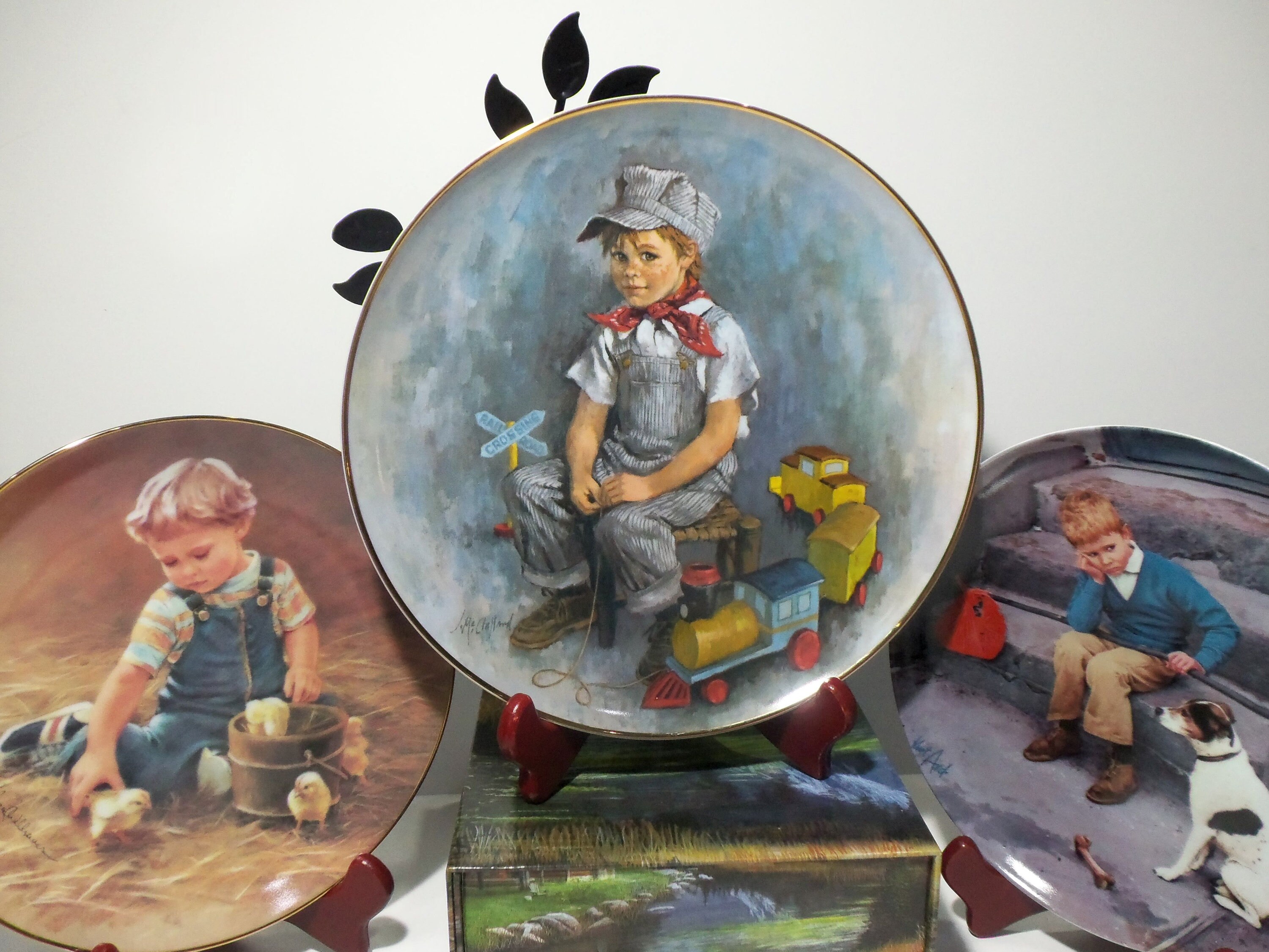 3 Fine Collector Children Plates w/24k Border in Mint Etsy
