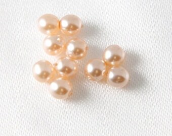 Czech Glass Round Beads Ivory 4mm - 100 pcs