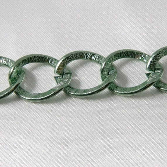 5 Foot Non-Tarnish Aluminum Cable Chain - 15x11mm Large Link Jewelry Making