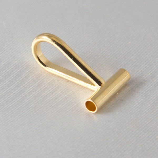 Horizontal Brooch, Pin Converter Gold - 2 pcs