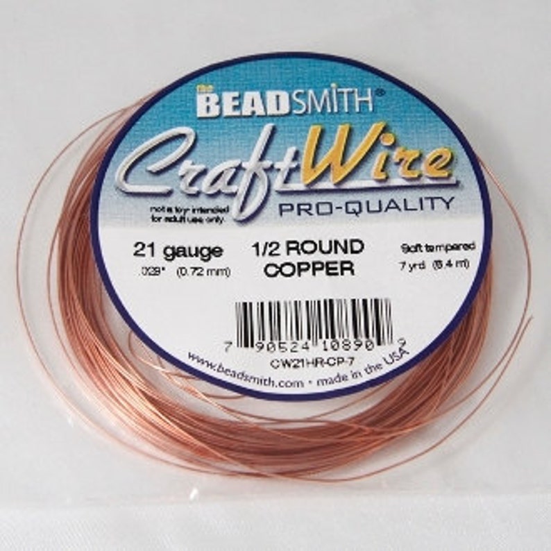 4 Yards Silver Plated 1//2 Round 21 Gauge Wrapping Wire