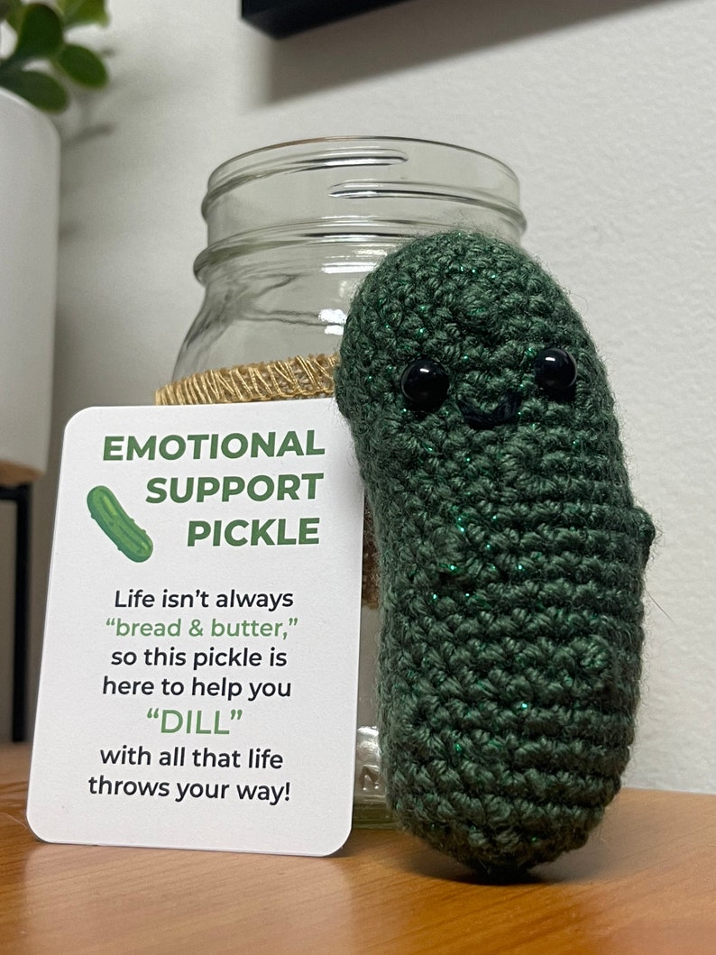 Emotional Support Pickle Etsy