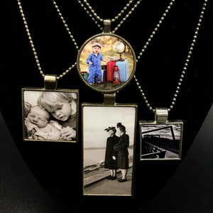 Custom Photo Pendant w/ 18&quot; ball chain necklace