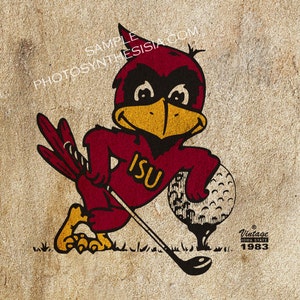 Iowa State University Vintage Golf Cy Coasters