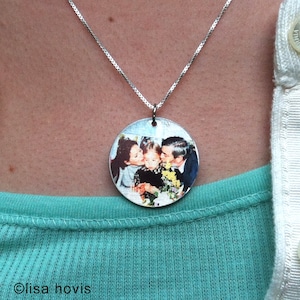 Custom Photo Metal Charm 1/2&quot; to 1 1/4&quot; round